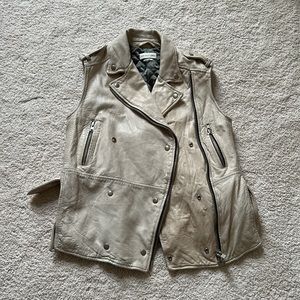 🚨LAST CHANCE Isabel MARANT Etoile Lambskin Bracken Leather Moto vest